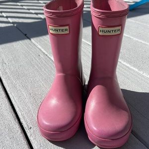 Pink Hunter boots